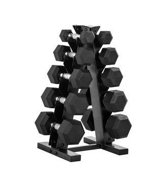 Cap Barbell + 150-Pound Dumbbell Set with Rack
