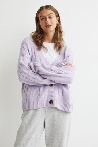 H&M + Cable-Knit Cardigan