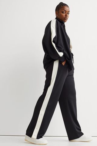 H&M + Wide-Cut Track Pants