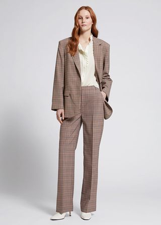 & Other Stories + Slim Flared Tailored Trousers