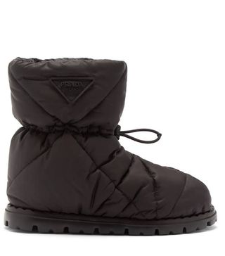 Prada + Padded Re-Nylon après-ski boots