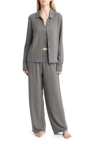 Open Edit + 3-Piece Cozy Knit Lounge Set