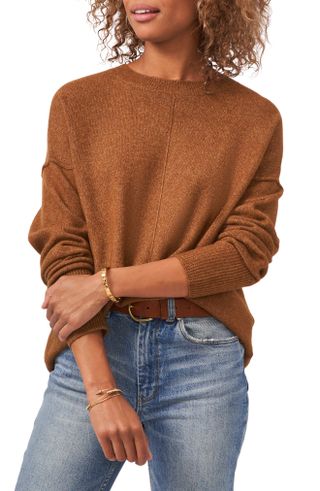 Vince Camuto + Center Seam Crewneck Sweater