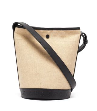 A.P.C. + Helene Leather-Trim Canvas Bucket Bag