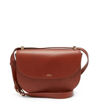 A.P.C. + Genève Cross-Body Smooth-Leather Bag