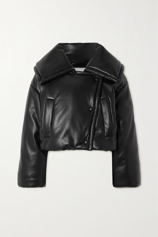 Nanushka + Quilted Vegan Leather Jacket