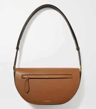 Burberry + Olympia Small Two-Tone Leather Shoulder Bag