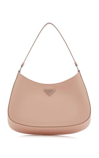 Prada + Cleo Large Leather Shoulder Bag