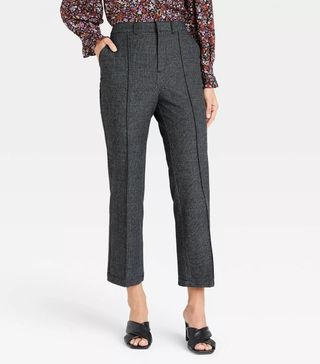 Who What Wear x Target + High-Rise Flare Leg Cropped Trousers