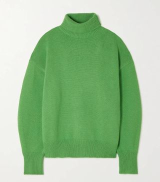 Frankie Shop + Joya Merino Wool-Blend Turtleneck Sweater