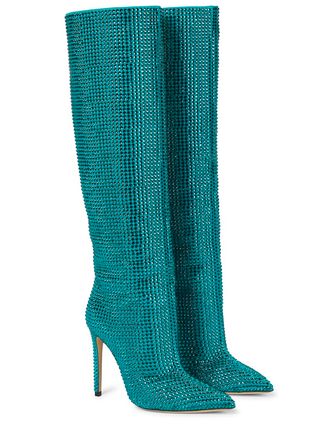 Paris Texas + Holly Embellished Knee-High Boots