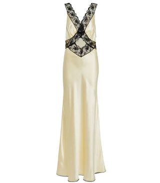 Sir + Willa Lace-Trimmed Silk Gown