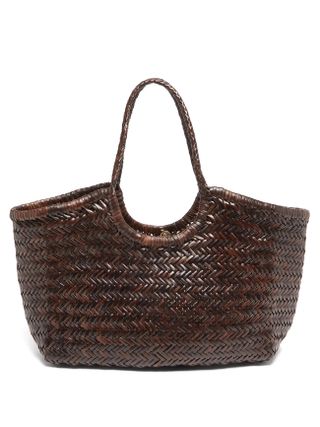Dragon Diffusion + Nantucket Woven Leather Basket Bag