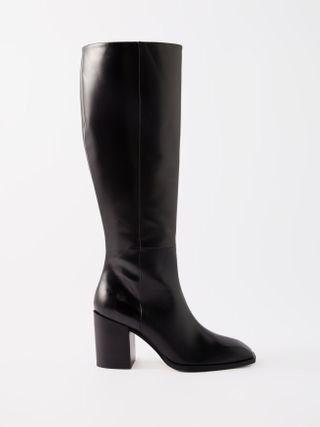 Aeyde + Teresa 75 Leather Knee-High Boots