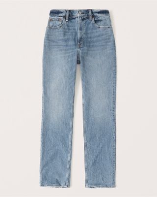 Abercrombie & Fitch + Curve Love 90s Ultra High Rise Straight Jeans
