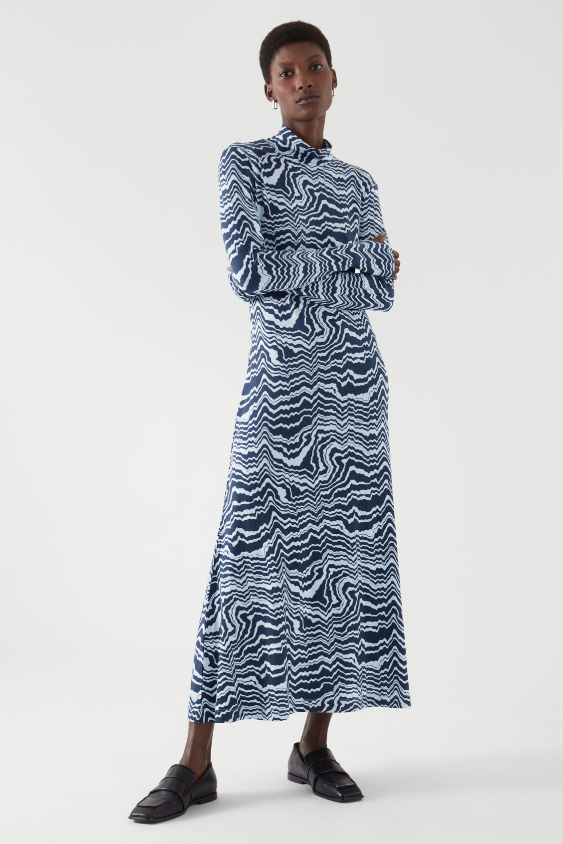 COS + Roll Neck Midi Dress