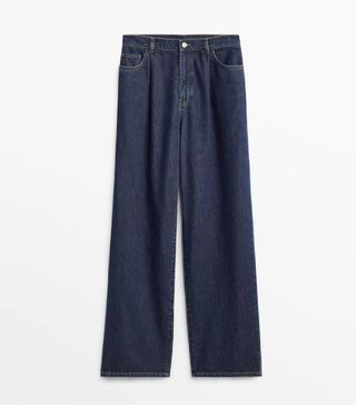 Massimo Dutti + Darted Wide-Leg Jeans