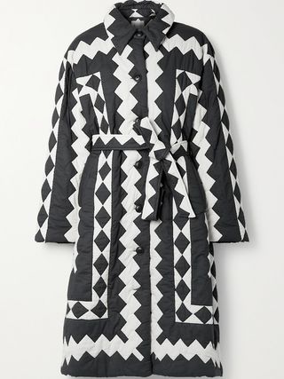 Sea NY + Helena Belted Quilted Cotton Coat