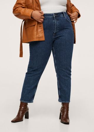 Mango + Ankle-Length Straight-Fit Jeans