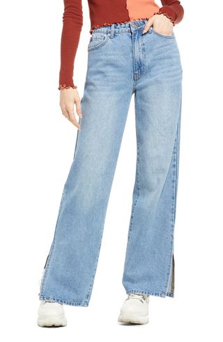 BP + Split Wide Leg Jeans