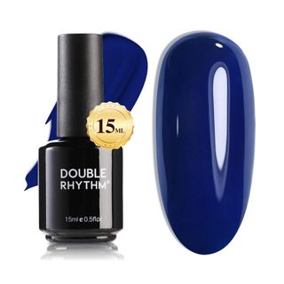 Double Rhythm + Gel Nail Polish in Navy Blue