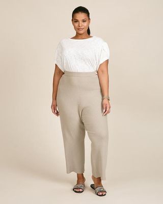 Lapointe + Ribbed Tapered Pants