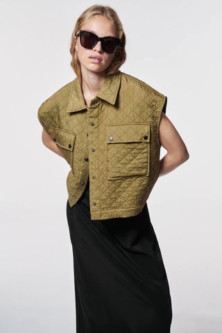 Zara + Diamond Quilted Vest