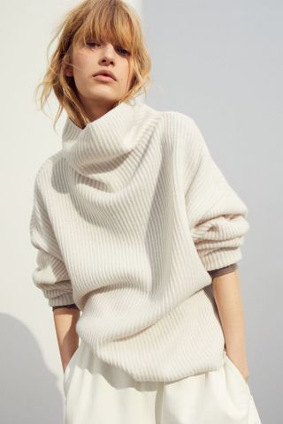 H&M + Rib-Knit Wool Sweater