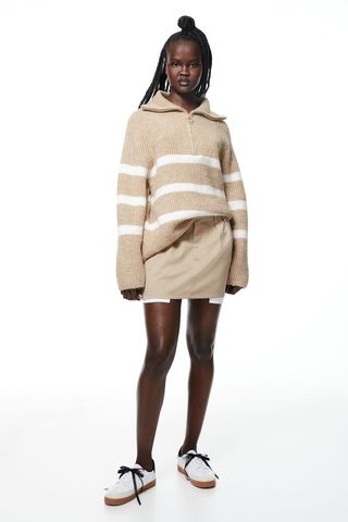 H&M + Oversized Half-Zip Sweater