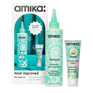 Amika + Most Improved The Kure Multi-Task Treatment Hair Repair Set