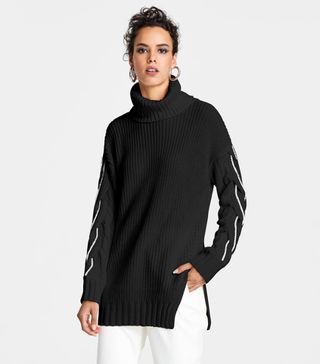 INC International Concepts + Cable Turtleneck Tunic Sweater