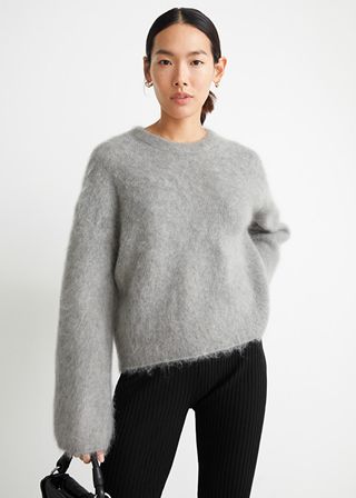 & Other Stories + Fuzzy Knit Jumper