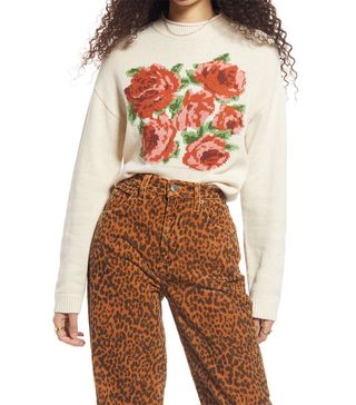 BP + Floral Pop Crewneck Sweater