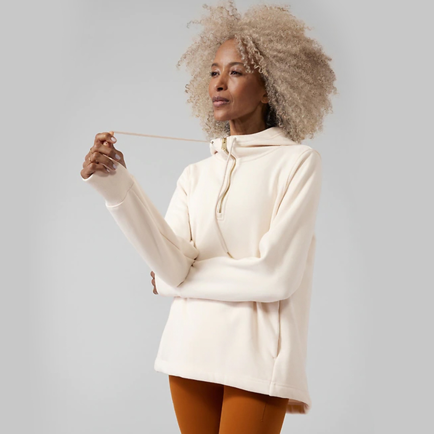 Athleta + Cozy Karma 1/4 Zip Hoodie