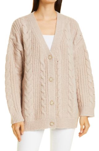 Jenni Kayne + Wool & Alpaca Cable Cocoon Cardigan