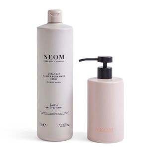 Neom + Great Day Ceramic Hand Wash Dispenser and Refill