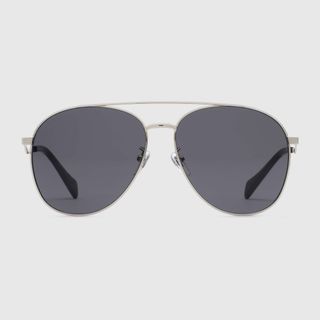 Gucci + Avaitor Frame Sunglasses