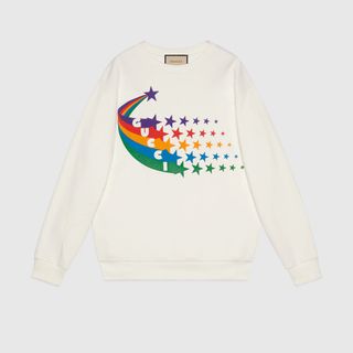 Gucci + Shooting Star Print Cotton Sweatshirt