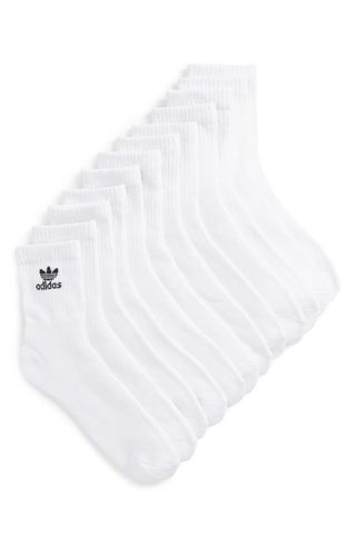 Adidas Originals + Trefoil 6-Pack Quarter Socks