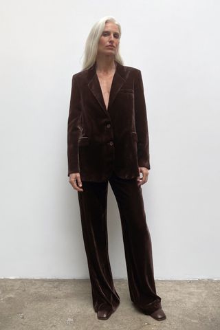 Zara + Velvet and Silk Trousers