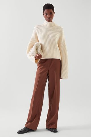 COS + Cashmere High-Neck Sweater