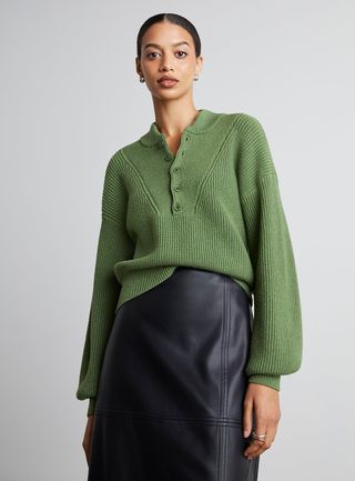 Who What Wear Collection + Janelle Button-Up Sweater