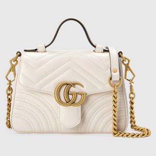 Gucci + GG Marmont Mini Top Handle Bag