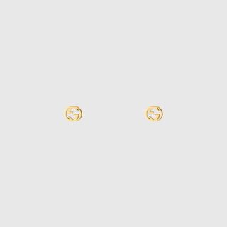 Gucci + Interlocking G Gold Earrings