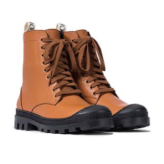 Loewe + Leather Combat Boots