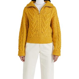 Ganni + Cable-Knit Sweater