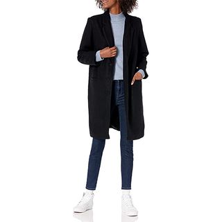 Amazon Essentials + Oversized Plush Button-Front Coat