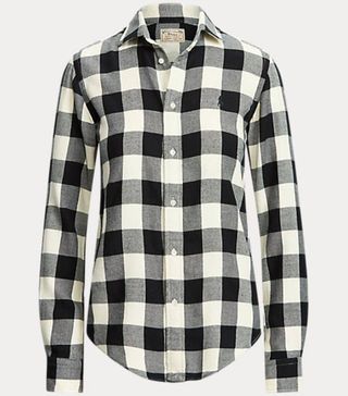 Ralph Lauren + Classic Fit Plaid Cotton Shirt