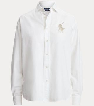 Ralph Lauren + Beaded Big Pony Oxford Shirt