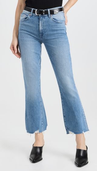Le Jean + Bella Crop Flare Jeans